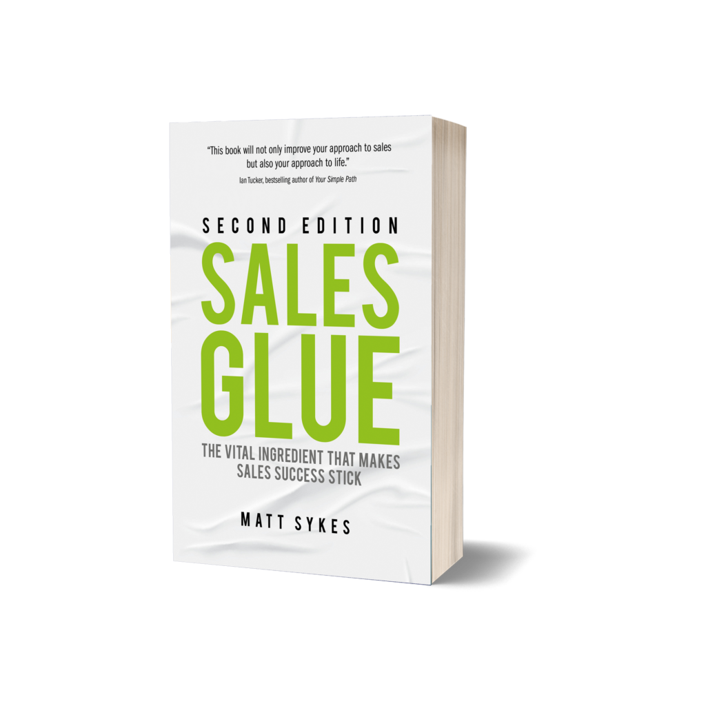 Book cover: Sales Glue